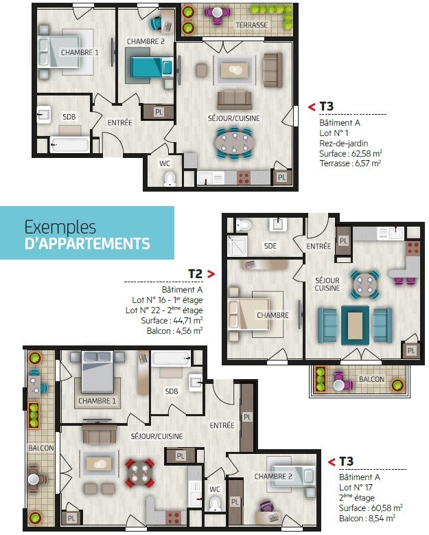 Vente Appartement - 2 pièce(s) - 41m2 - Lagord (17140)